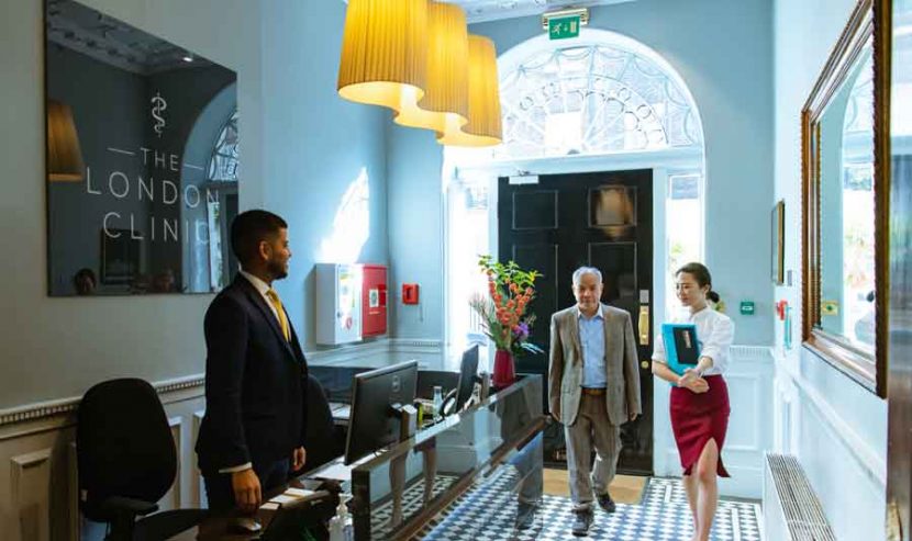 The London Clinic reception